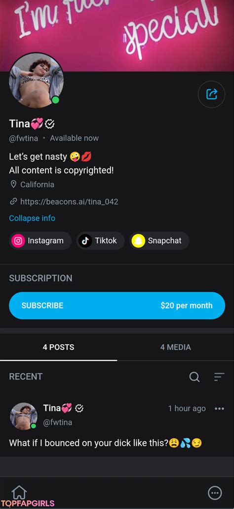 Tina_042 onlyfans leaks - This isn't a scum try it and you will see. The comments are disabled so it will be ensured that the name of every girl will no be mentioned and get removed . For every question dont hesitate to dm the mods enjoy 🔥. View 428 NSFW videos and enjoy Dailymegaleaks with the endless random gallery on Scrolller.com.